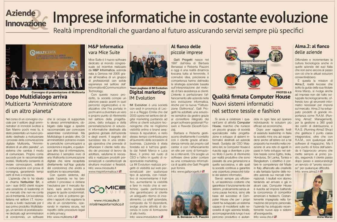 GalliProgetti su Sole 24 ore